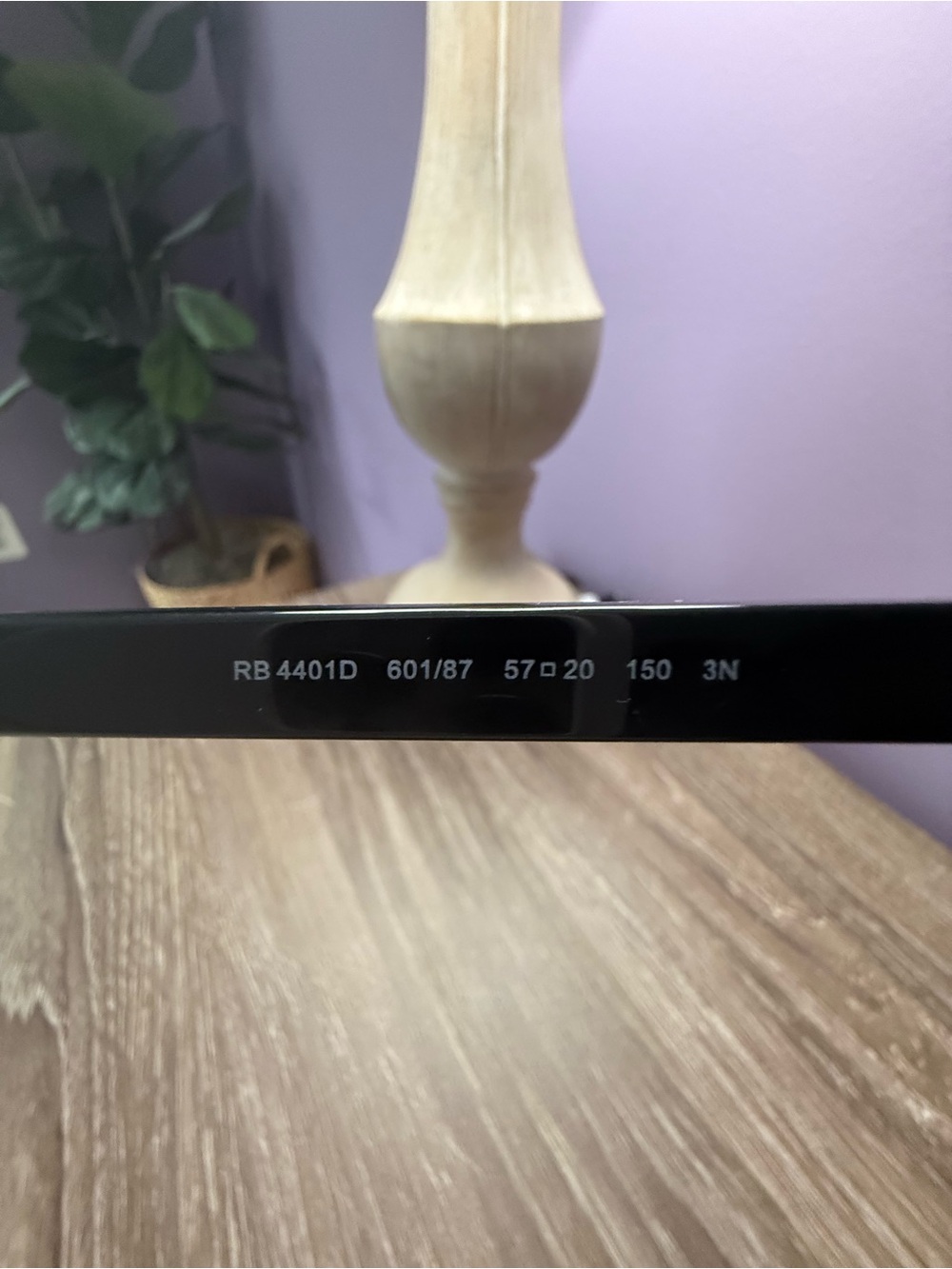 Ray-Ban Black Oversized Rectangular Sunglasses - Picture 3 of 5